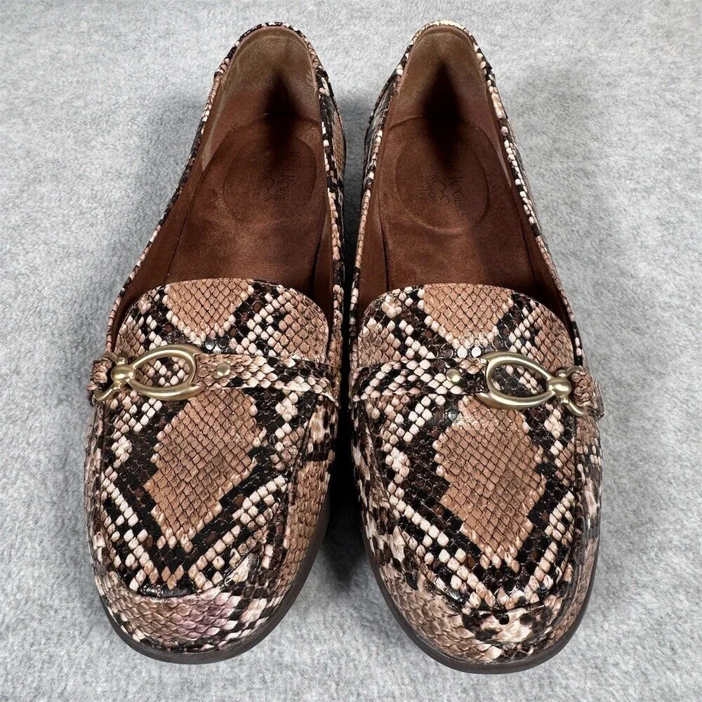 Kim Rogers Blayne Loafers Womens Size 10 Snakeskin - Picture 4 of 11